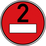Feinstaubplakette Rot